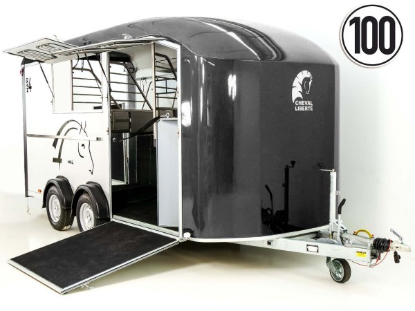 Cheval Liberte Pferdeanhänger Maxi 4| 4 Pferde| Pullman-Fahrwerk| 100km/h| schwarz