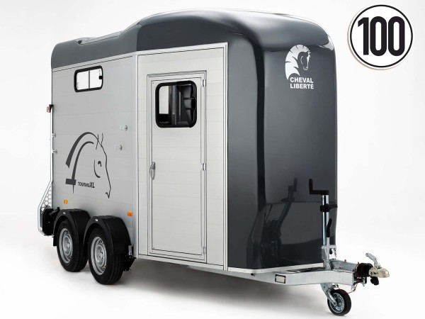 Cheval Liberte Pferdeanhänger Touring XL |Sattelkammer XXL| grau