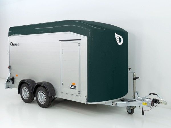 Debon Kofferanhänger Cargo C700 179x378 H201 2,6t|Alu|Polybug|Tür|anthrazit