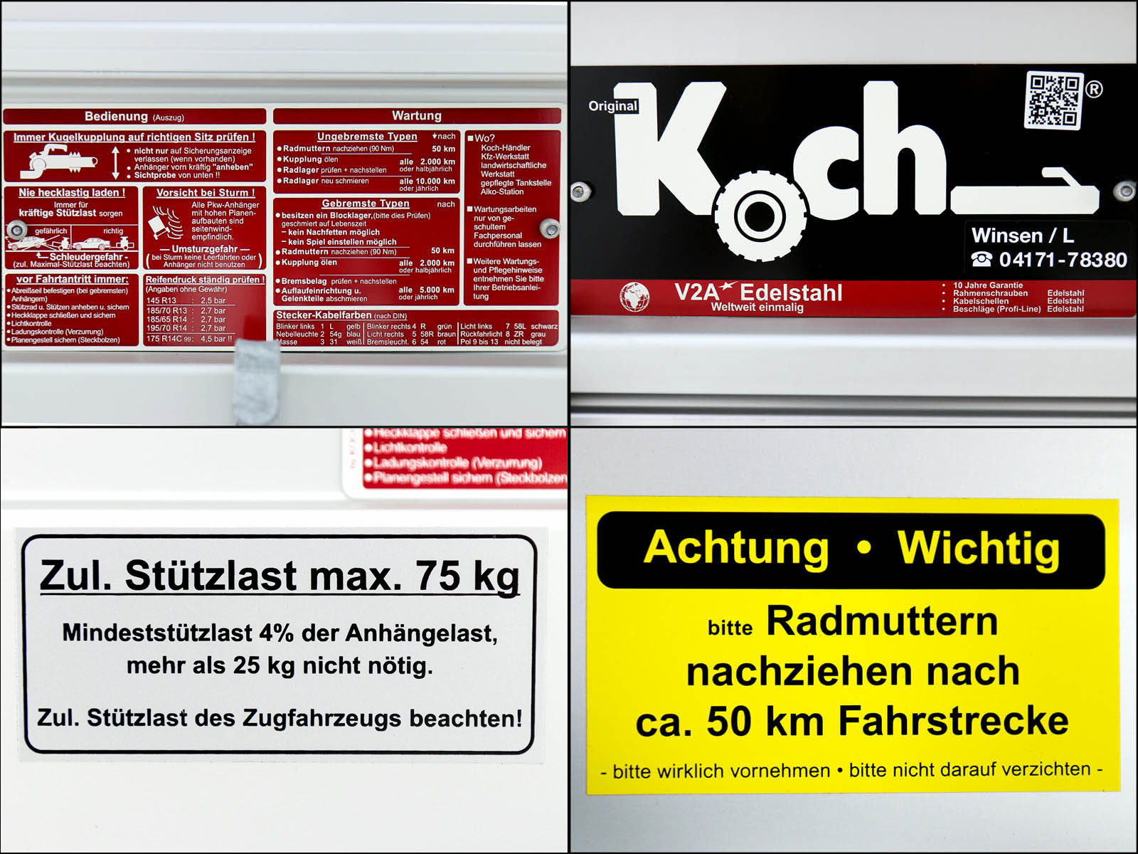 Koch-Anhänger 150x250cm 750kg Typ U6