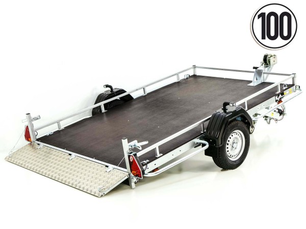 Debon Roadster Motorrad/Quad Anhänger 173x304cm 1,3t