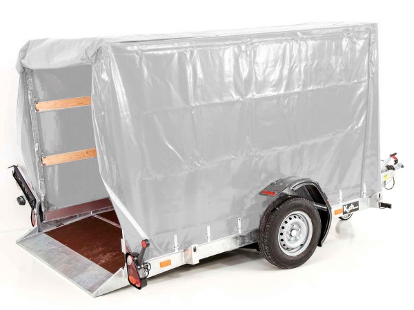 Vezeko Absenkanhänger 162x272x155 1,3t Hochplane silber|100km/h