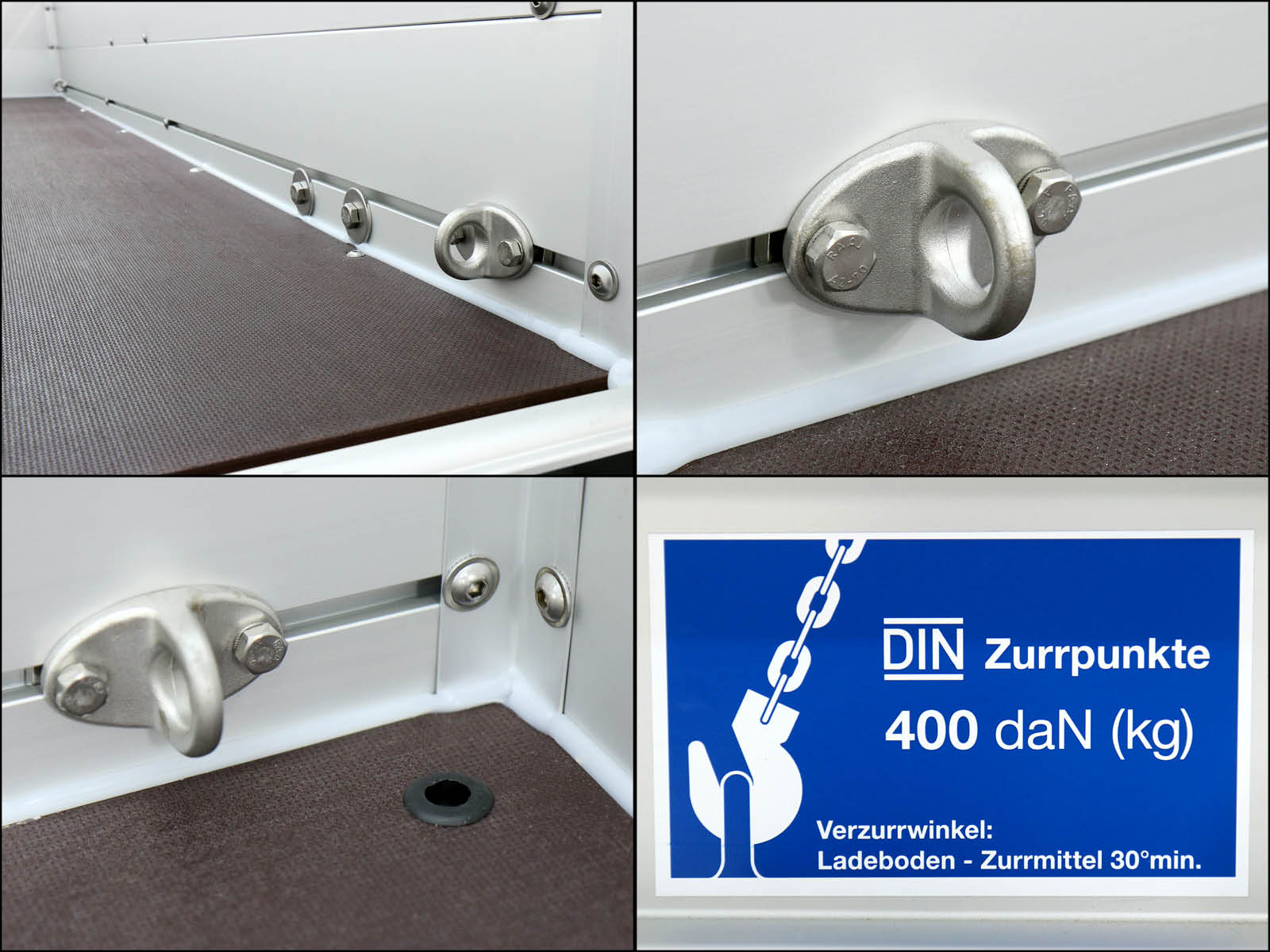 125x250cm 750kg U4 Deckel | Deckel Anhänger | Koch