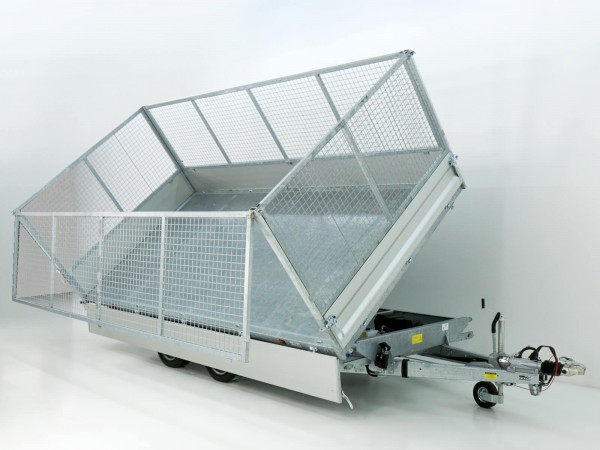 Variant Dreiseitenkipper VDK 210x414 3,5t|Blattfedern|E-Pumpe|Gitter 100cm