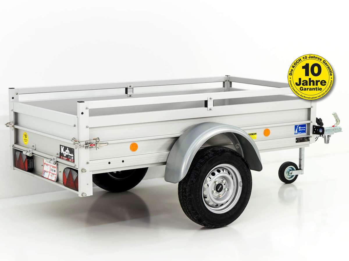 Anhänger 750 kg Edelstahl rostfrei V2A