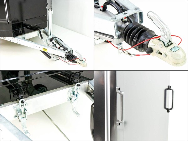 Moetefindt Autotransportanhänger Plane FTP235 235x550 3,5t H:180cm|Rückfahrlicht|Rückfahrkamera|