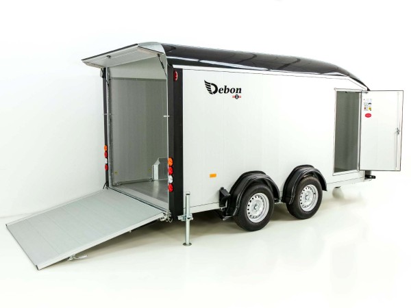 Debon Kofferanhänger Cargo C800 206x441cm H206 3,5 t|Alu|Polybug|Tür|schwarz