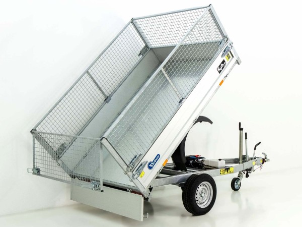 Debon Heckkipper 150x250cm 1,3t|E-Pumpe +Nothandpumpe |Gitter 60cm