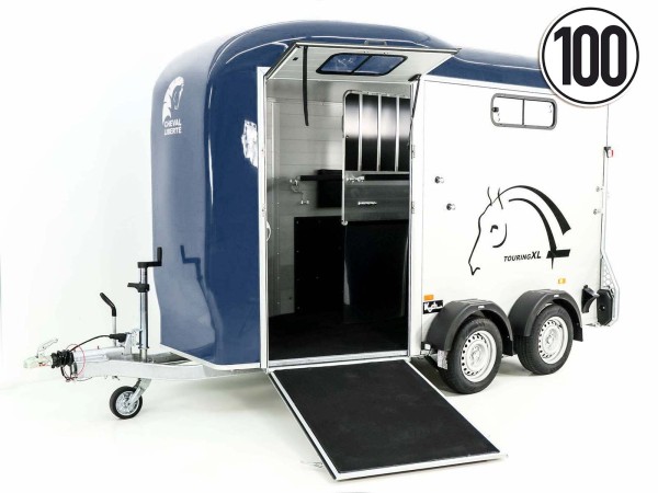 Cheval Liberte Pferdeanhänger Touring XL Country|Sattelkammer|Frontausstieg|blau