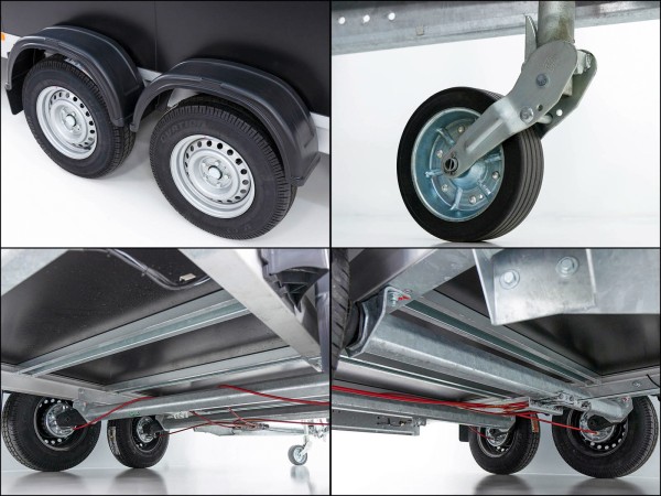 Vezeko Kofferanhänger 180x301cm Höhe:205cm 2,7t|Rampe|schwarz