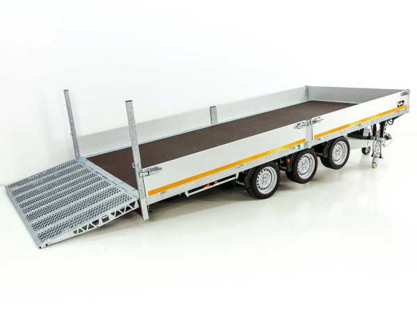 Eduard kippbarer Hochlader Anhänger |220x506cm 3,5t- | E-Pumpe |Tridem