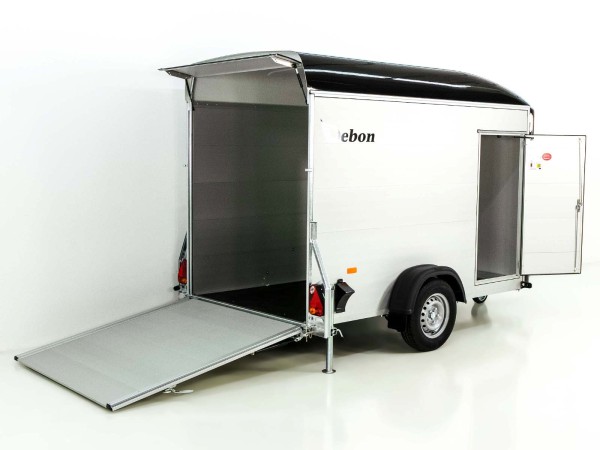 Debon Kofferanhänger C300 148x295cm H:190cm 1,3t|Alu|Polybug|Tür|schwarz