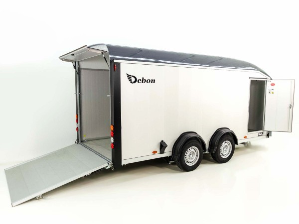 Debon Kofferanhänger Roadster Alu C900 200x500x200cm 3,5t grau