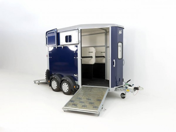 Ifor Williams Pferdeanhänger HB506|Frontausstieg|blau