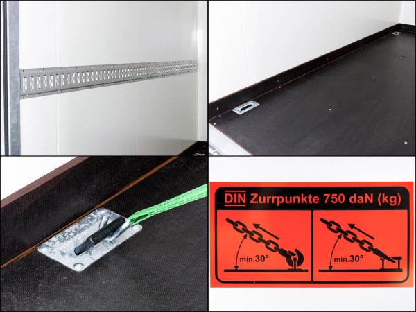 Vezeko Kofferanhänger 180x301cm Höhe:205cm 2,7t|Rampe|schwarz