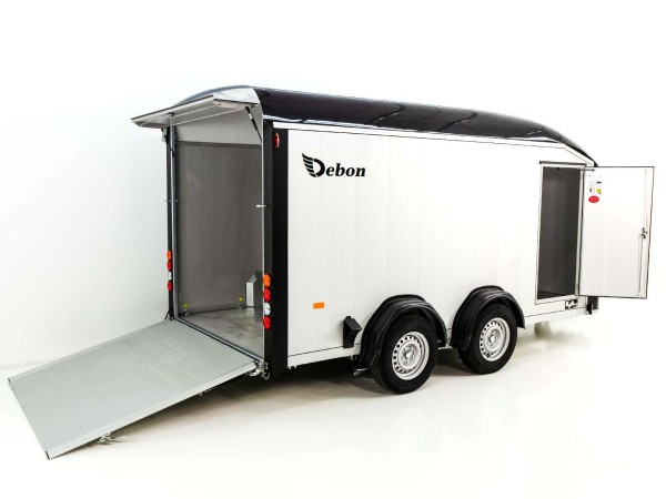 Debon Kofferanhänger Roadster Alu C900 200x500x200cm 3,5t schwarz