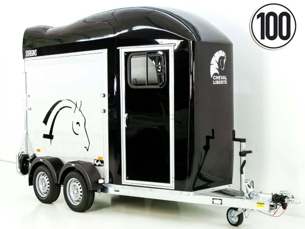 Cheval Liberte Pferdeanhänger GOLD One Origins|1,5er|schwarz|Sattelkammer