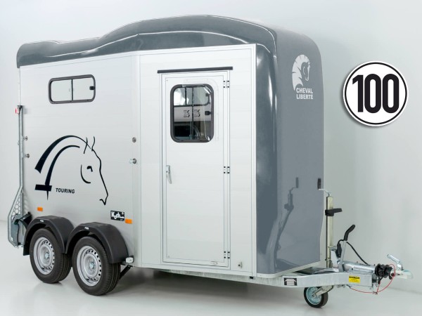 Cheval Liberte Pferdeanhänger Touring Jumping|Pullman-Fahrwerk|Sattelkammer|grau