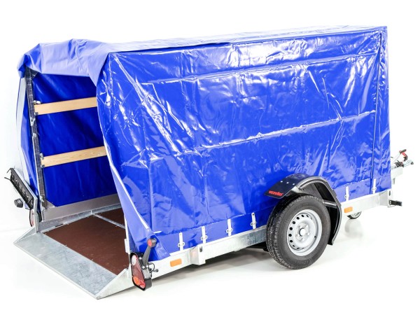 Vezeko Absenkanhänger 162x272x155 1,5t Hochplane blau 100km/h