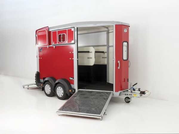 Ifor Williams Pferdeanhänger HB511|rot|Frontausstieg