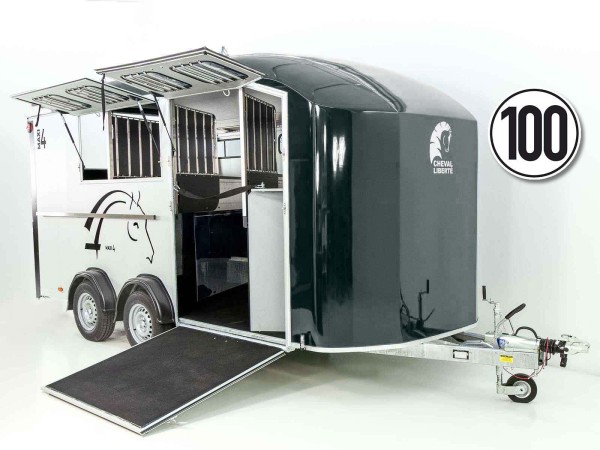 Cheval Liberte Pferdeanhänger Maxi 4| 4 Pferde| Pullman-Fahrwerk| 100km/h| anthrazit