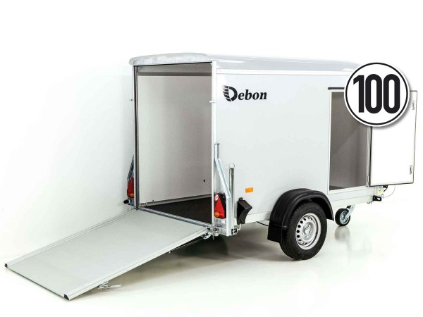 Debon Kofferanhänger Roadster grau 255 125x255cm H:156cm|