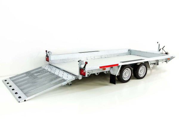 Temared Baumaschinenanhänger Builder 183x400cm 3,5t|Rampe|Aluboden