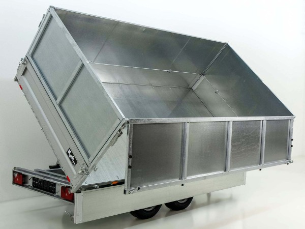 Unsinn Dreiseitenkipper UDK 175x366cm 3,5t| Stahlbeplankung|Stahlbordwandaufsatz|E-Pumpe