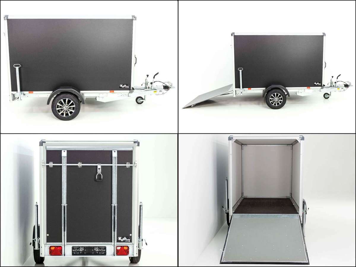 Kofferanhänger Black Edition 148x258cm H:157 1,3t Klappe- Aktion 