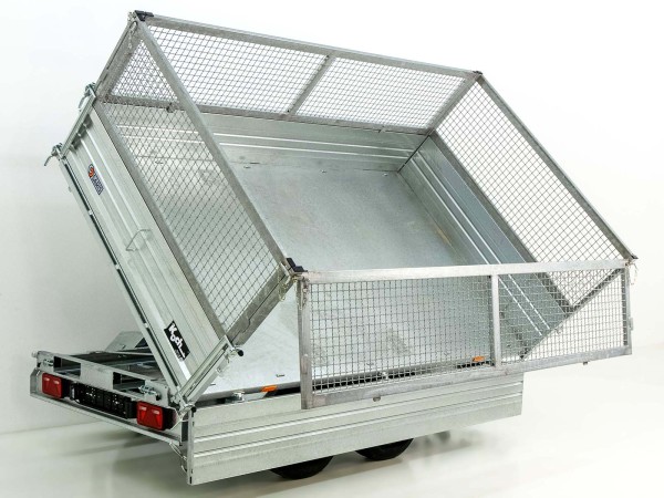 Saris Dreiseitenkipper 176x310cm 3,5t|E-Pumpe| Stahlbordwand 40cm|Gitter 62cm