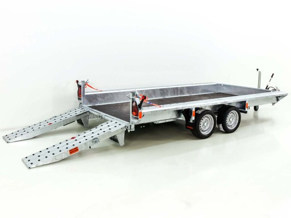 Vezeko Baumaschinenanhänger Falke 175x395cm 3,5t|Kombi-Rampe