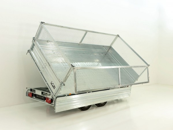 Pongratz Dreiseitenkipper PDK *Stahlbordwände* 176x310cm 3,5t|E-Pumpe|Gitter