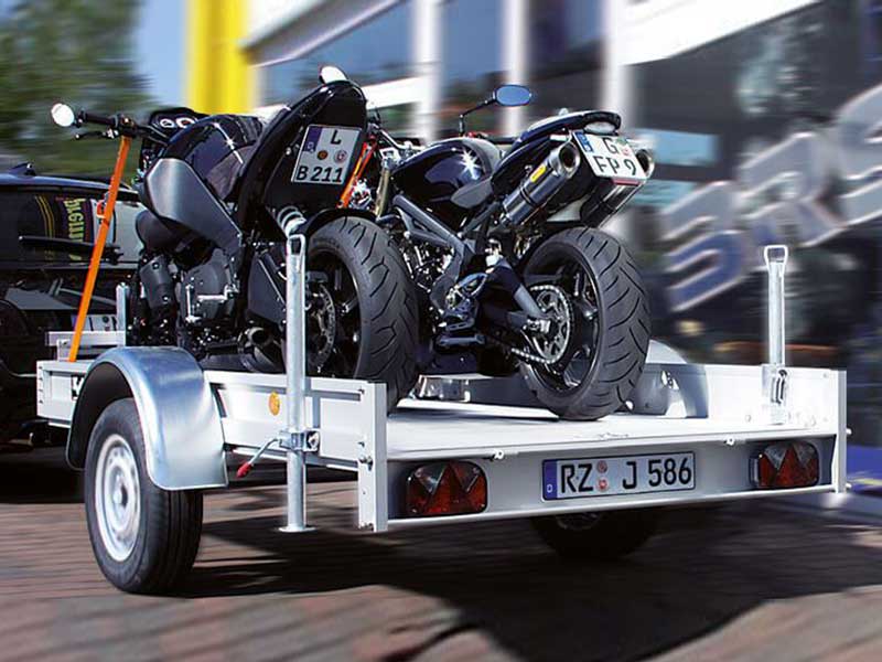 Unsinn kippbarer Motorrad-Anhänger mit Motorradwippe&5 - Anhänger