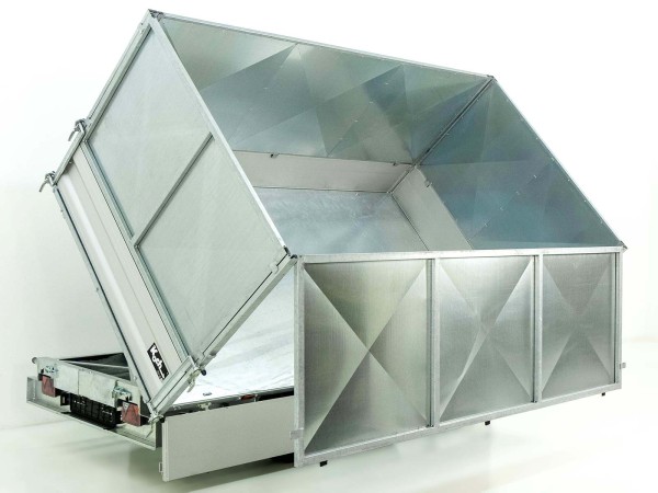 Variant Dreiseitenkipper 168x320 3,5t|Blattfedern|E-Pumpe|Bordwandaufsatz Stahl 100cm