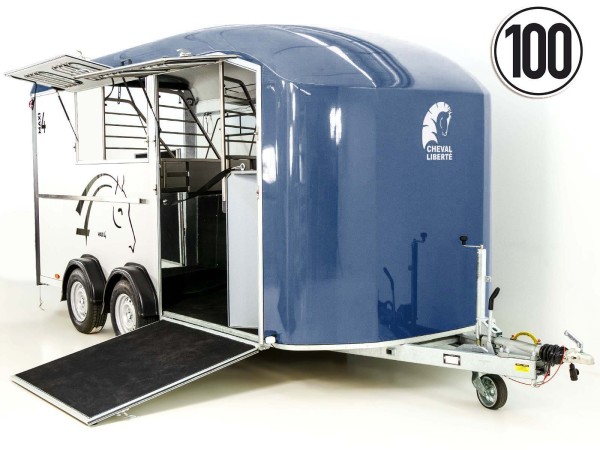Cheval Liberte Pferdeanhänger Maxi 4|4 Pferde|Pullman-Fahrwerk|100km/h|blau