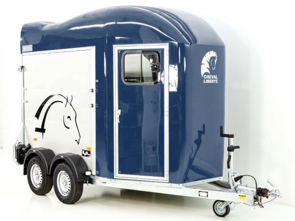 Cheval Liberte Pferdeanhänger GOLD Origins Aluline |Sattelkammer|blau