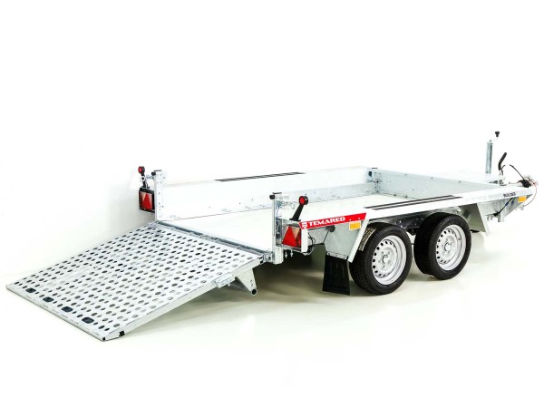 Temared Baumaschinenanhänger Builder 153x260cm 2,7t|Rampe Aluboden