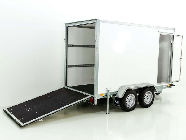 Blyss Kofferanhänger 150x305cm Höhe:180cm 2,7t|Rampe|Tür| SW