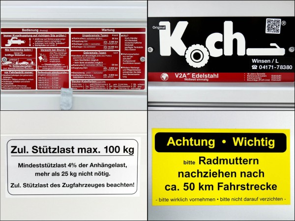 Koch-Anhänger 150x250cm 1300kg|Typ 6.13