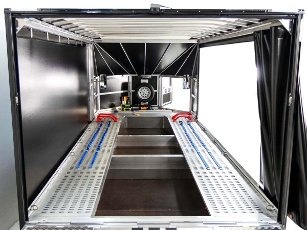 Moetefindt Autotransportanhänger Plane FTP235 235x550 3,5t H:180cm|Rückfahrlicht|Rückfahrkamera|