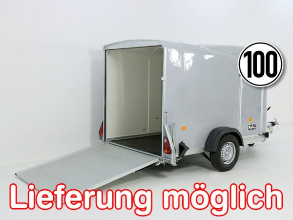 Debon Kofferanhänger Cargo 1300 Vollpoly 150x290cm H:160cm grau