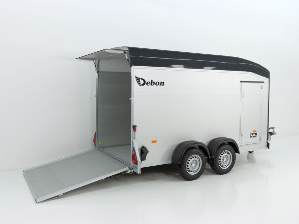 Debon Kofferanhänger Cargo C800 206x441cm H206 3,5 t|Alu|Polybug|Tür|schwarz