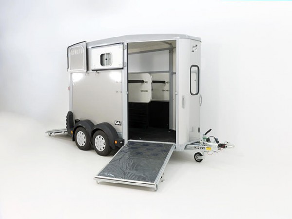 Ifor Williams Pferdeanhänger HB506|Frontausstieg|Klappenkombi|silber