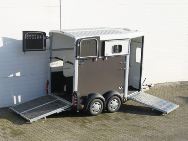 Ifor Williams Pferdeanhänger HB506|Frontausstieg|Klappenkombi|Anthrazit